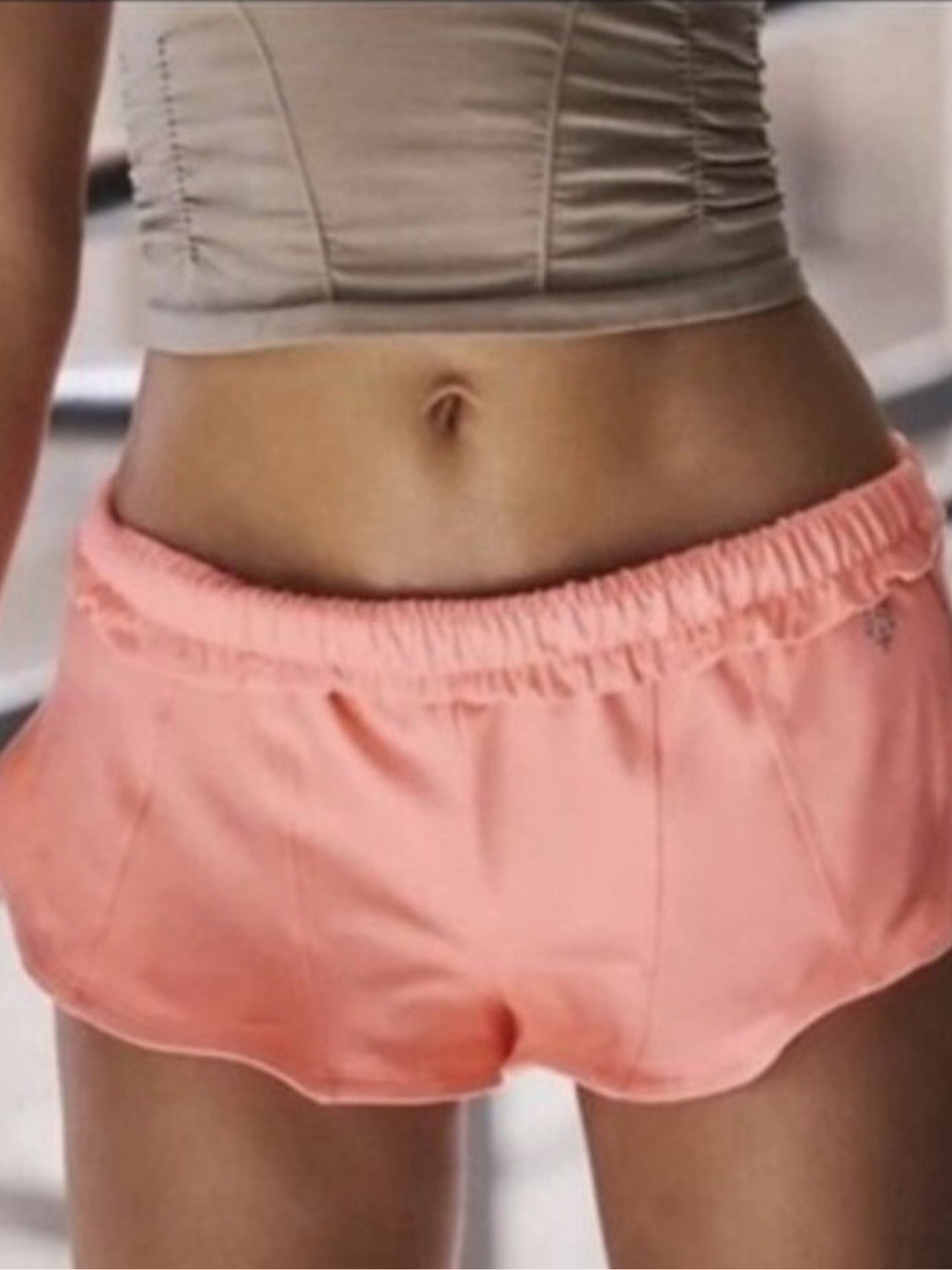 NWT Free People Off Duty Shorts in Just Peachy, Sz. L